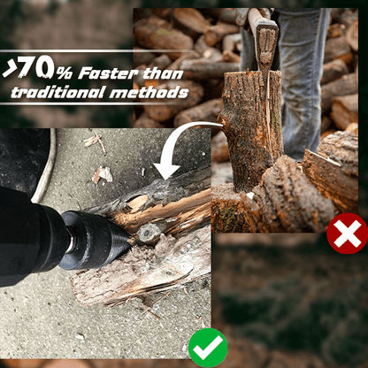Firewood Auger Drill Bit – Labor-saving, Efficient, Heavy-duty ✨