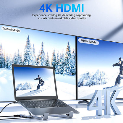 💥Limited-time offer-USB-C Docking Station Laptop Stand with 4K HDMI