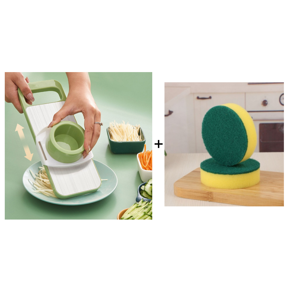 📢 🔪 Multifunctional Kitchen Chopper with Hand Guard – 5 Blades, Non-Slip Base & Quick Vegetables Chopping 🥕⚠️📦