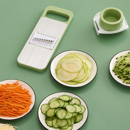 📢 🔪 Multifunctional Kitchen Chopper with Hand Guard – 5 Blades, Non-Slip Base & Quick Vegetables Chopping 🥕⚠️📦
