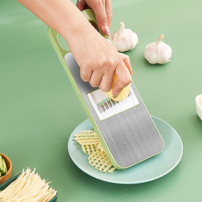 📢 🔪 Multifunctional Kitchen Chopper with Hand Guard – 5 Blades, Non-Slip Base & Quick Vegetables Chopping 🥕⚠️📦