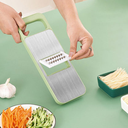 📢 🔪 Multifunctional Kitchen Chopper with Hand Guard – 5 Blades, Non-Slip Base & Quick Vegetables Chopping 🥕⚠️📦