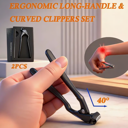 🔥 50% OFF Today! Precision Curved Nail Clippers for Thick, Ingrown & Tough Nails ✂️