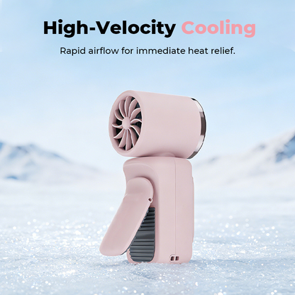 🧊Portable Clip-On Cooling Fan | ❄️Hands-Free Strong Wind with LED Battery DisplayInstant cooling on the go
