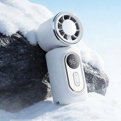 🧊Portable Clip-On Cooling Fan | ❄️Hands-Free Strong Wind with LED Battery DisplayInstant cooling on the go