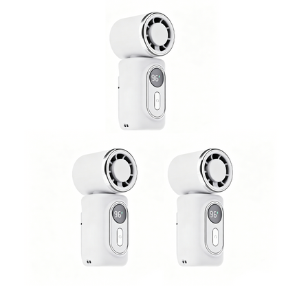 🧊Portable Clip-On Cooling Fan | ❄️Hands-Free Strong Wind with LED Battery DisplayInstant cooling on the go