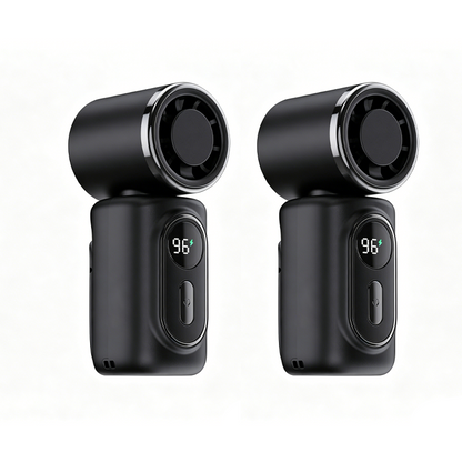 🧊Portable Clip-On Cooling Fan | ❄️Hands-Free Strong Wind with LED Battery DisplayInstant cooling on the go