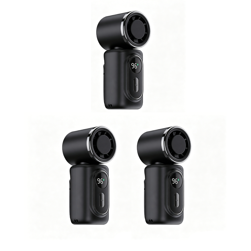 🧊Portable Clip-On Cooling Fan | ❄️Hands-Free Strong Wind with LED Battery DisplayInstant cooling on the go