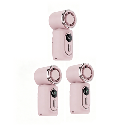 🧊Portable Clip-On Cooling Fan | ❄️Hands-Free Strong Wind with LED Battery DisplayInstant cooling on the go