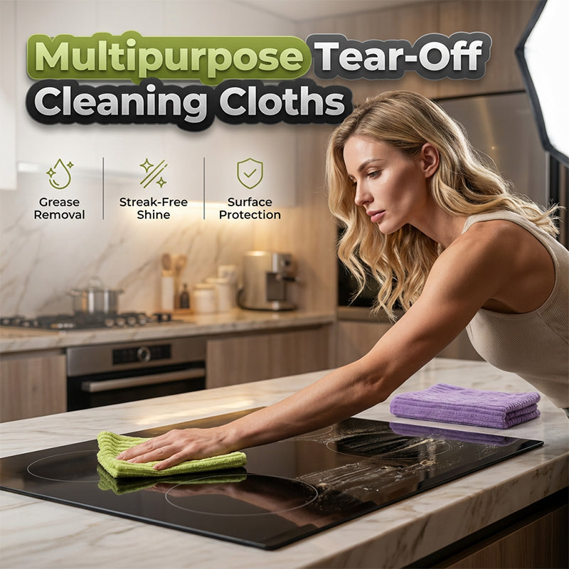 Multipurpose Reusable Tear-Off Cleaning Cloth Roll，Limited time: Buy one, get one free!