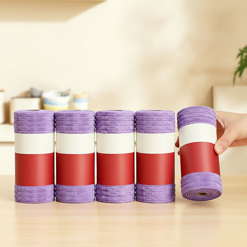 Multipurpose Reusable Tear-Off Cleaning Cloth Roll，Limited time: Buy one, get one free!