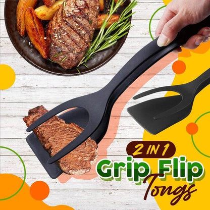 🍳 50% OFF NOW!🥩 2-in-1 Spatula Clip – Heat-Resistant Silicone & Non-Slip Handle – Kitchen Cooking Essential 🔥