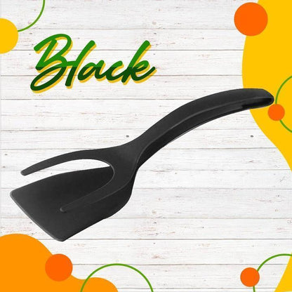 🍳 50% OFF NOW!🥩 2-in-1 Spatula Clip – Heat-Resistant Silicone & Non-Slip Handle – Kitchen Cooking Essential 🔥