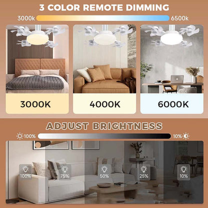 🔥10K+ SOLD LAST WEEK!💡🌀 2-in-1 Energy-Saving Fan Light｜Cool Air + Soft Light in One
