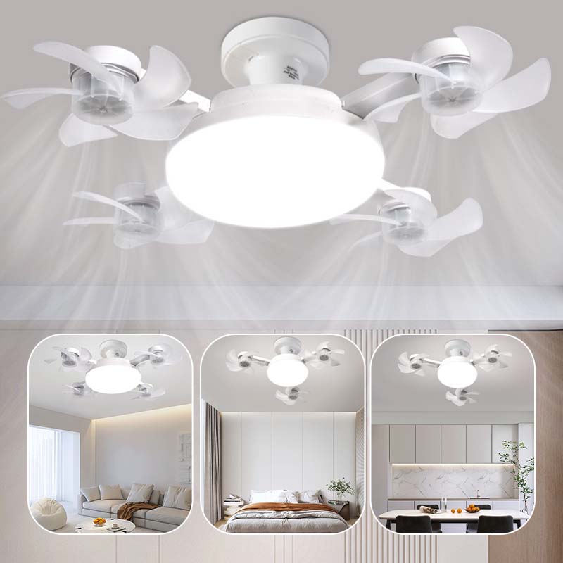 🔥10K+ SOLD LAST WEEK!💡🌀 2-in-1 Energy-Saving Fan Light｜Cool Air + Soft Light in One