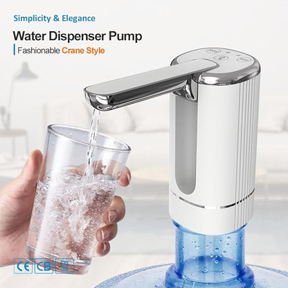 💧 Rechargeable Automatic Water Dispenser Pump – One-Touch Portable Bottle Pump