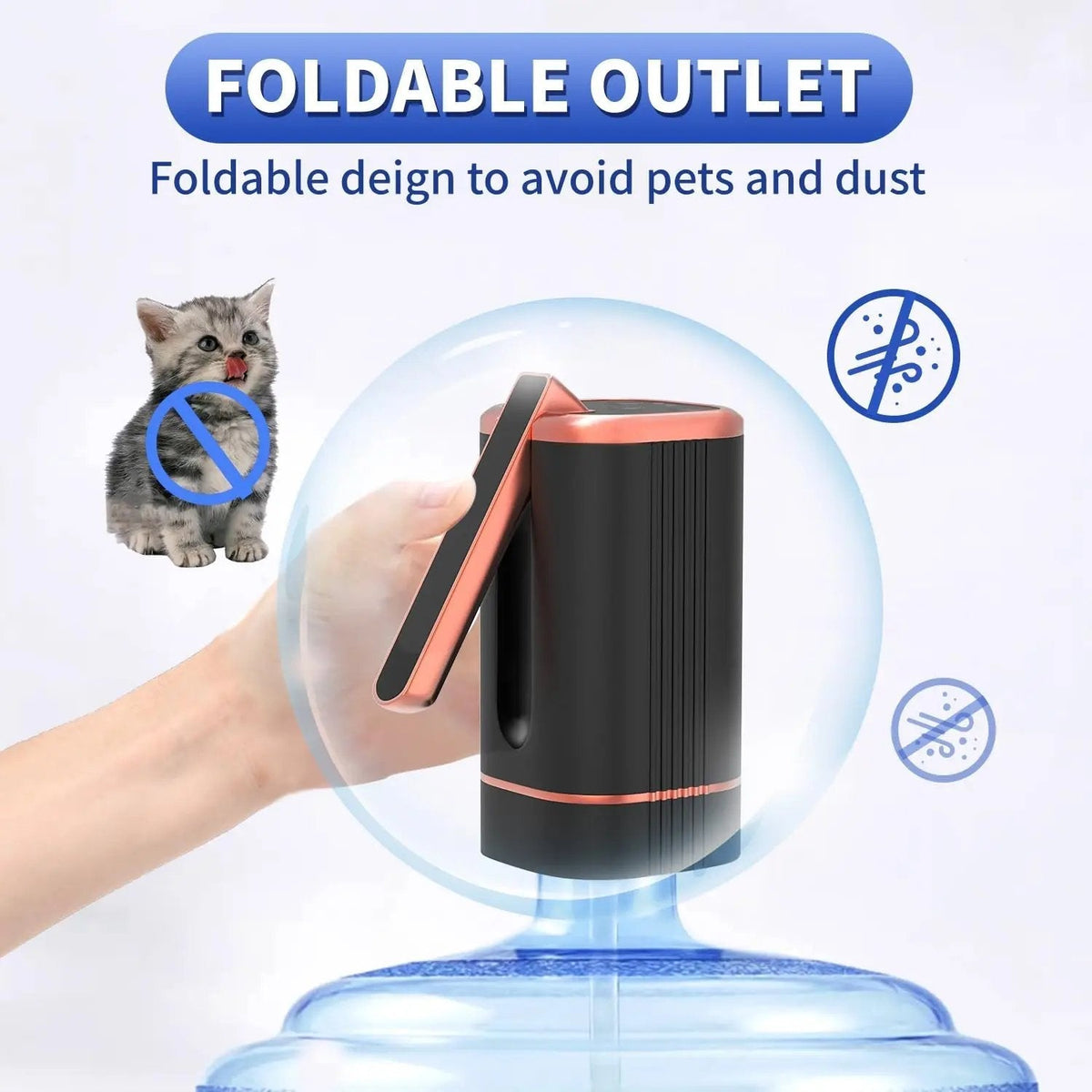💧 Rechargeable Automatic Water Dispenser Pump – One-Touch Portable Bottle Pump