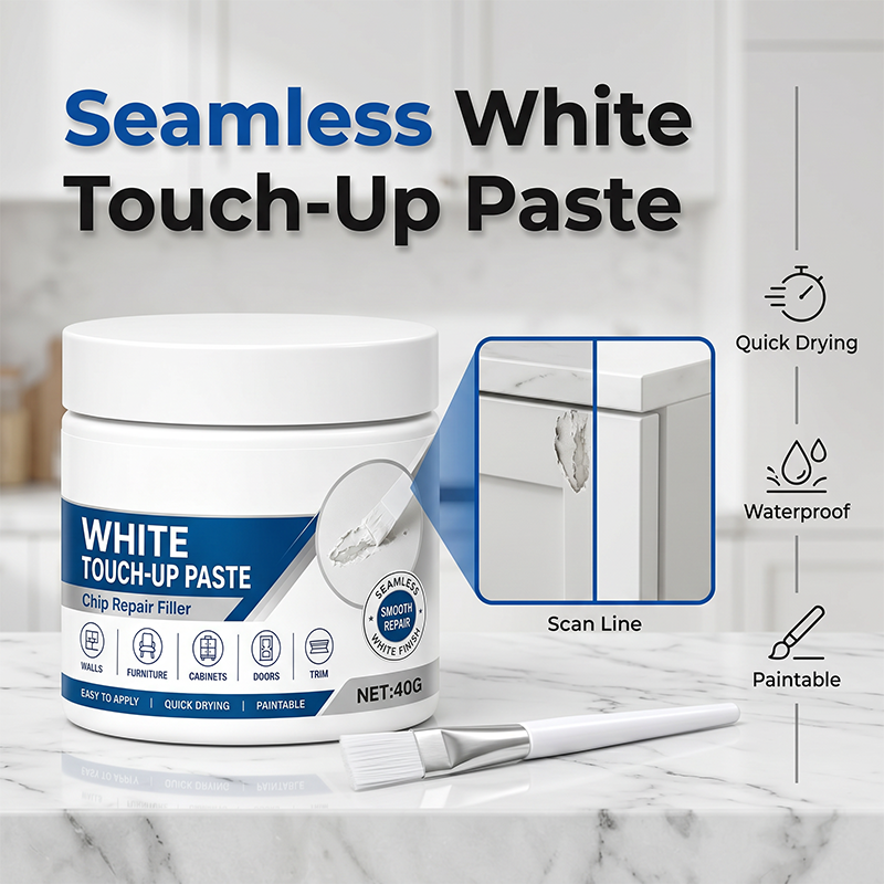 White Furniture Touch-Up Paste (Free Brush)