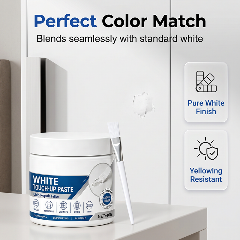 White Furniture Touch-Up Paste (Free Brush)