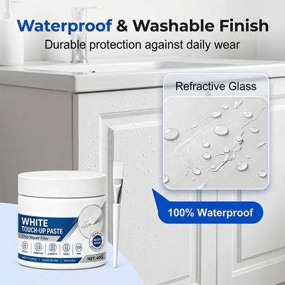 White Furniture Touch-Up Paste (Free Brush)