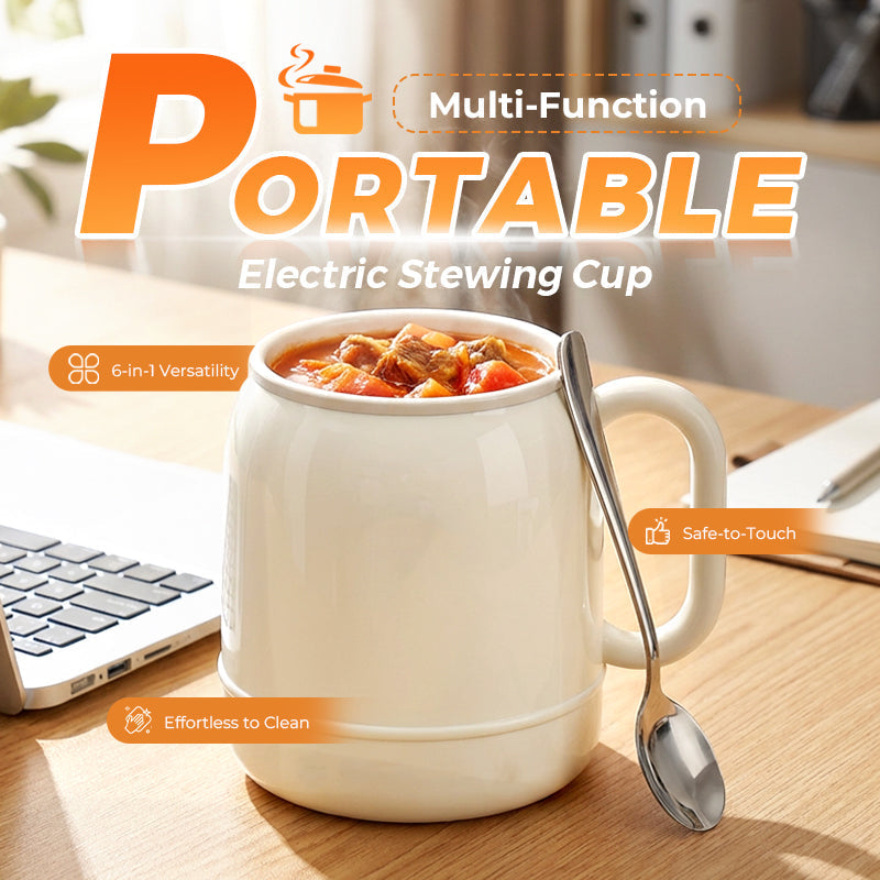 🏅30K+ Sold🔥Multi-Function Portable Electric Stewing Cup for Soup, Tea & Meals