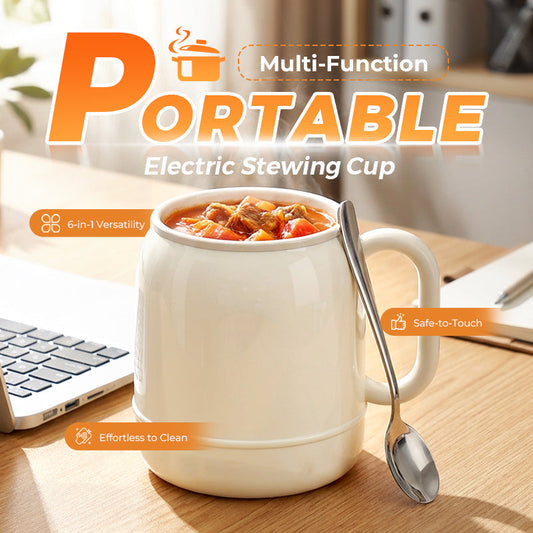 🏅30K+ Sold🔥Multi-Function Portable Electric Stewing Cup for Soup, Tea & Meals