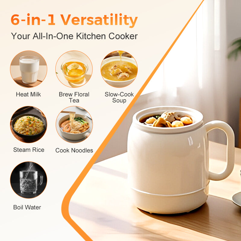 🏅30K+ Sold🔥Multi-Function Portable Electric Stewing Cup for Soup, Tea & Meals