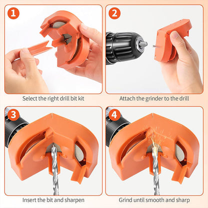 ✈️Last Day 50% OFF✨Portable Drill Bit Sharpener Grinding Tool for 2-16mm Bits