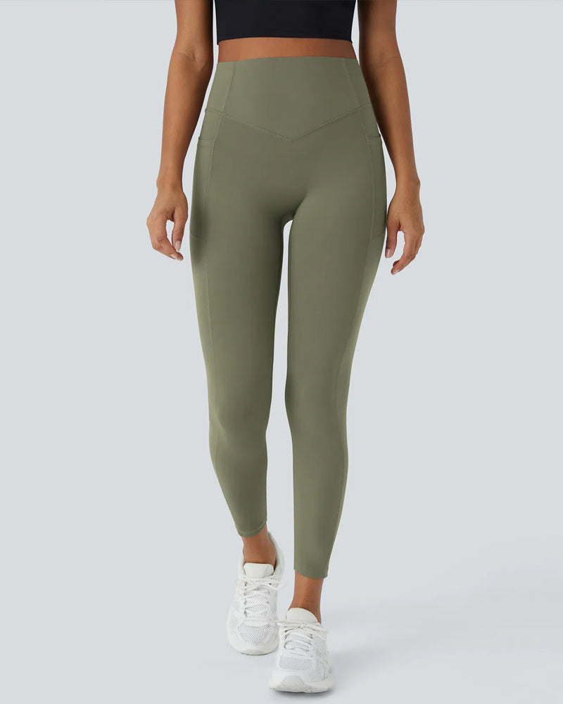 High Waisted Tummy Control Shaping Training Leggings