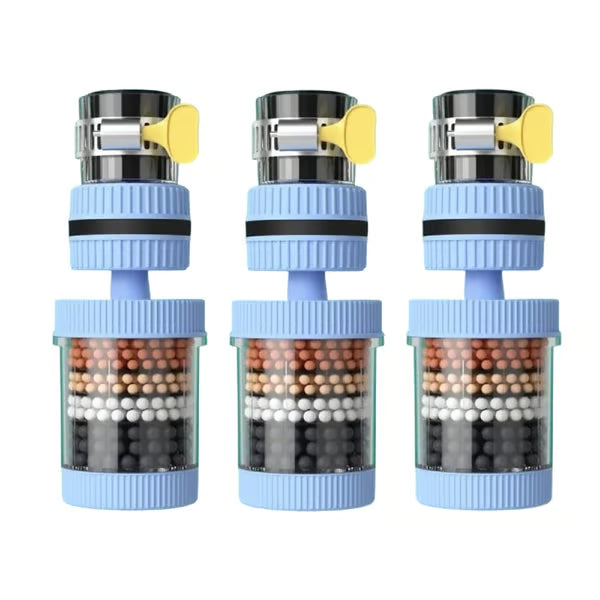 💧 Premium 6-Stage Faucet Water Filter with 360° Swivel – Splash-Free Rinsing for Fruits, Vegetables & Dishes, 1-Pack 🥬🍽️