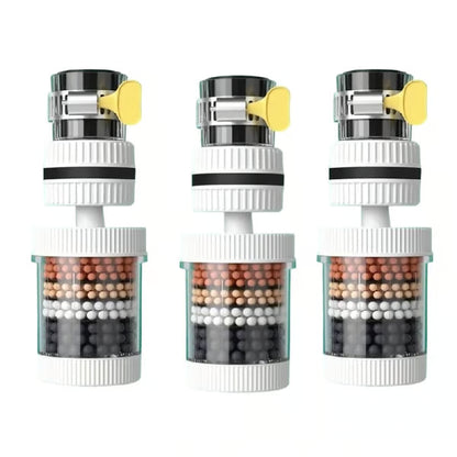 💧 Premium 6-Stage Faucet Water Filter with 360° Swivel – Splash-Free Rinsing for Fruits, Vegetables & Dishes, 1-Pack 🥬🍽️